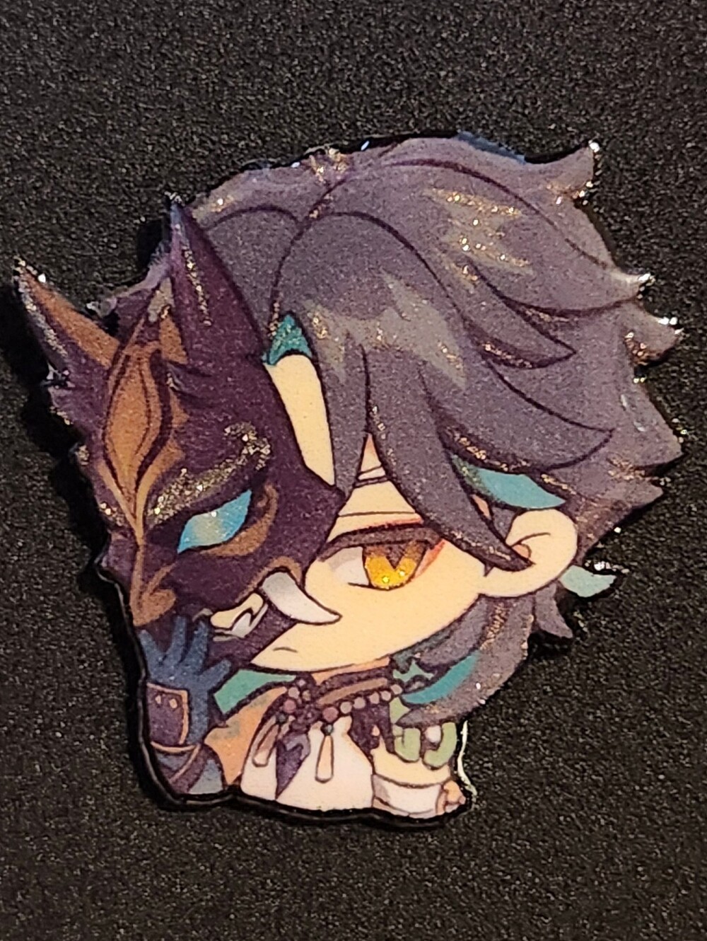 Xiao Glitter Pin - Genshin Impact